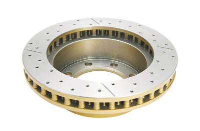 DBA 99-04 Ford F-250 Super Duty (w/Rear Rotor) 4WD Front Street Drilled & Slotted Rotor, high performance auto parts