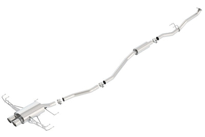 Borla 16-17 Honda Civic Sport 1.5L AT/MT Hatchback S-Type Catback Exhaust polished T-304 stainless steel performance upgrade
