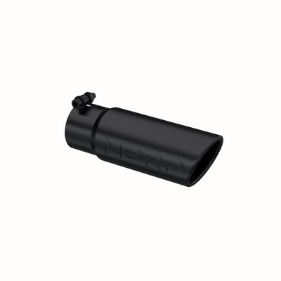 MBRP Universal Tip 3-1/2in O.D. Angled Rolled End - 3in ID Inlet 10in Length - Black for performance car parts by DTX Performance.