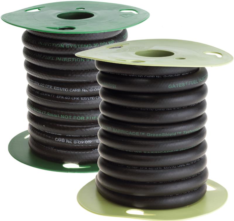 Gates 5/16in x 25ft (Reel) 225 PSI Barricade Fuel Injection Hose w/ GreenShield Technology Gates