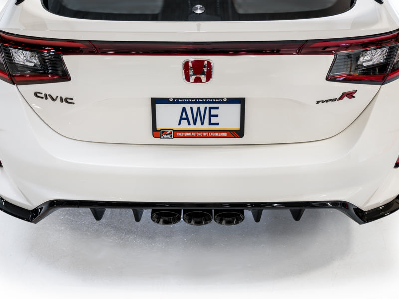 AWE Tuning 2023 Honda Civic Type R FL5 Track Edition Exhaust w/ Triple Diamond Black Tips - DTX Performance