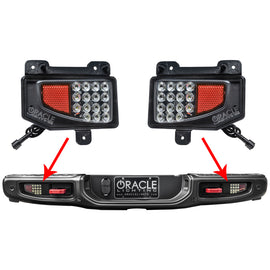 Oracle Rear Bumper LED Reverse Lights for Jeep Gladiator JT - 6000K - High performance car parts by DTX Performance shop.