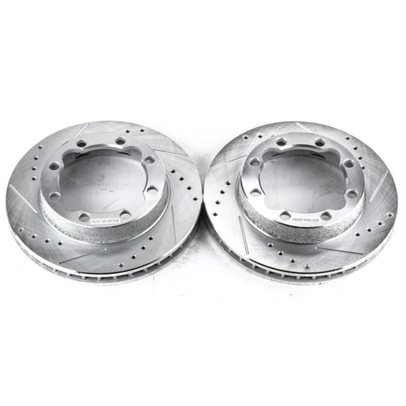 Power Stop 94-99 Chevrolet K1500 Suburban Front Evolution Drilled & Slotted Rotors - Pair - DTX Performance