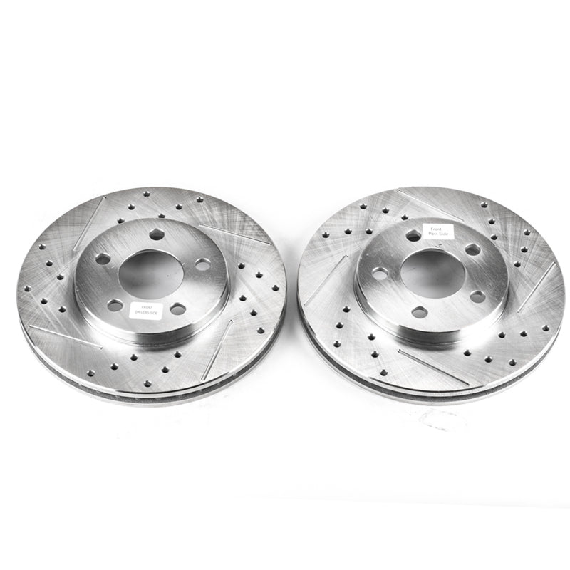 Power Stop 00-01 Chrysler Neon Front Evolution Drilled & Slotted Rotors - Pair - DTX Performance