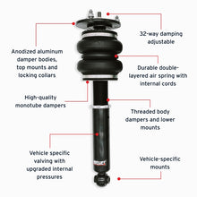 Load image into Gallery viewer, Air Lift Performance 89-00 Lexus LS400 Front Air Suspension Kit with adjustable damping and anodized aluminum construction. Performance car parts.