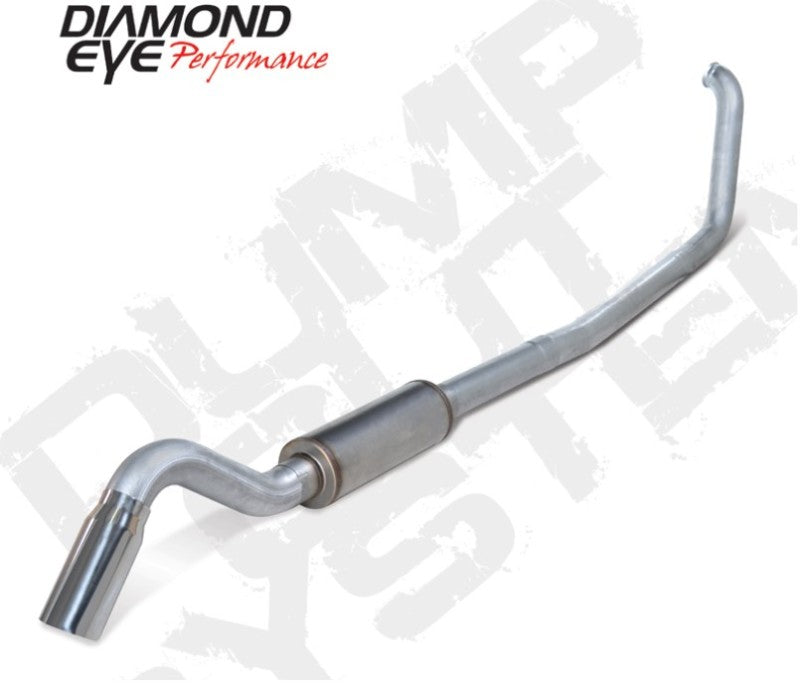 Diamond Eye KIT 4in TB SGL AL: TURN DOWN 00-03 FORD 7.3L F250/F350 - DTX Performance