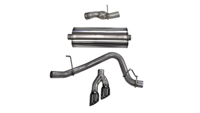 Corsa 2015-2020 GMC Yukon Denali 6.2L V8 exhaust, performance upgrades, polished black tips, aftermarket performance parts by DTX Performance.