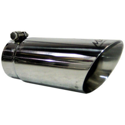 MBRP Universal Tip 3in O.D. Dual Wall Angled 4 inlet 10 length for performance car exhaust systems at DTX Performance