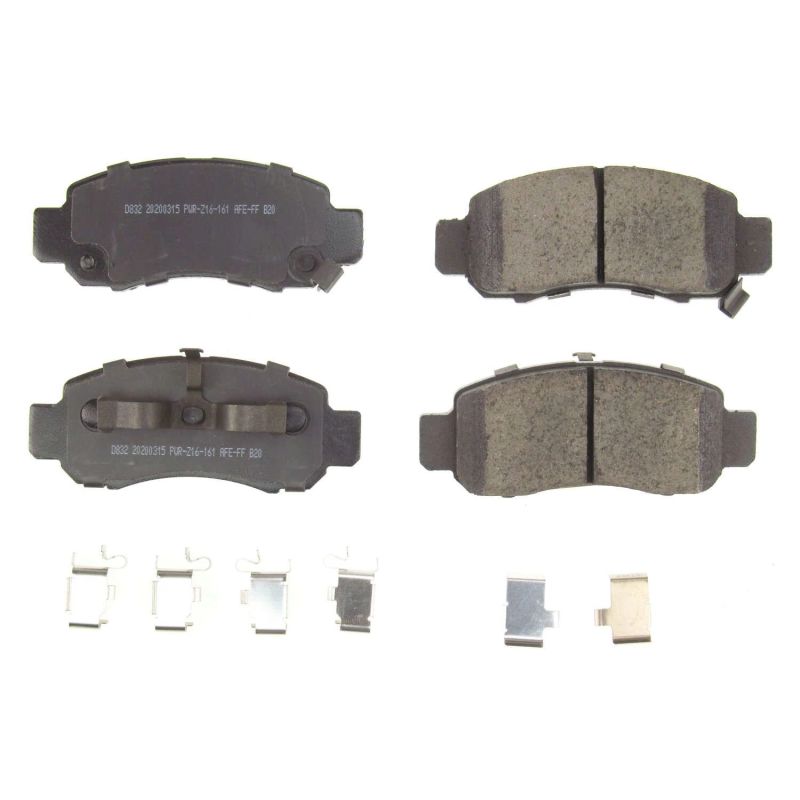 Power Stop 00-06 Honda Insight Front Z17 Evolution Ceramic Brake Pads w/Hardware - DTX Performance