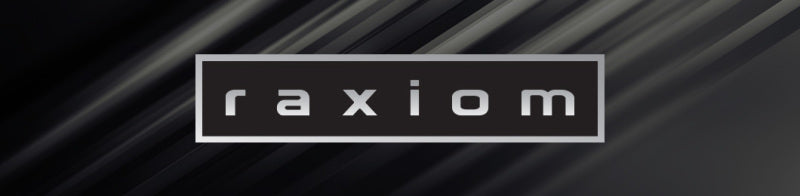 Raxiom brand logo on dark background
