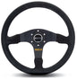 Sparco Steering Wheel 375 Suede Black - Performance car parts for tuning and upgrades at DTX Performance, veteran owned shop