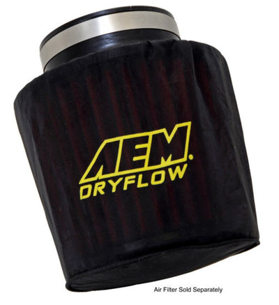 AEM Air Filter Wrap 6 in Base 5 1/4 in Top 5 in Tall – DTX Performance parts for racing and tuning upgrades.
