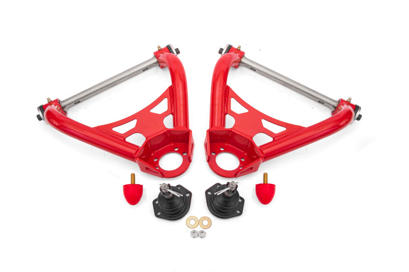 BMR 64-72 A-Body Non-Adj Upper A-Arms (Polyurethane) - Red - DTX Performance