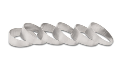 Vibrant 3.50in O.D. T304 SS Pie Cuts - Set of 6 for performance car parts by DTX Performance, ideal for custom exhaust bends and upgrades.