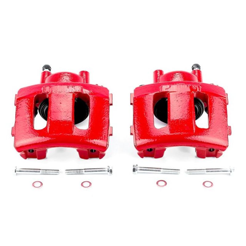 Power Stop 90-01 Jeep Cherokee Front Red Calipers w/o Brackets - Pair, high performance brakes by DTX Performance.