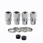 McGard Hex Lug Nut (Drag Racing Short Shank) M12X1.5 / 13/16 Hex / 1.6in. Length (4-Pack) - Chrome for performance upgrades