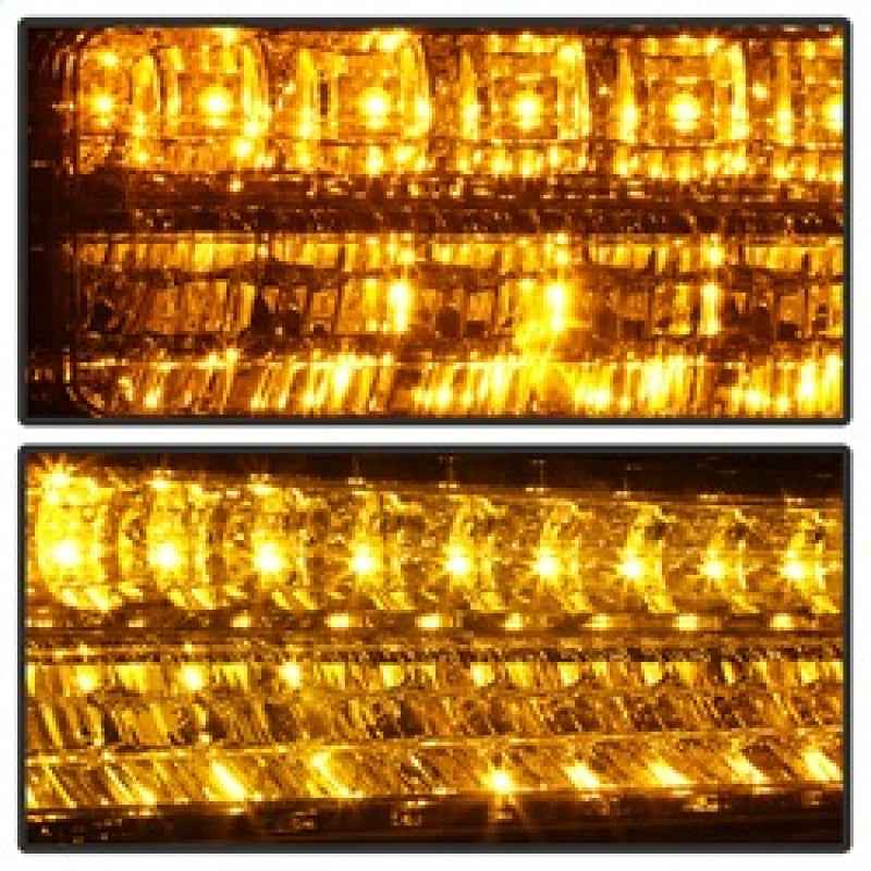 xTune 92-94 Blazer Full Size Corner/LED Bumper Headlights Chrome HD-JH-CCK88-LED-AM-C-SET, high performance auto parts