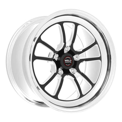 Weld S70 17x4.5 / 5x4.5 BP / 2.2in. BS Black Wheel (Medium Pad) - Non-Beadlock, high performance car parts from DTX Performance