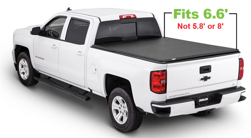 Tonno Pro 14-19 Chevy Silverado 1500 6.6ft Fleetside Tonno Fold Tri-Fold Tonneau Cover, performance car parts, DTX Performance