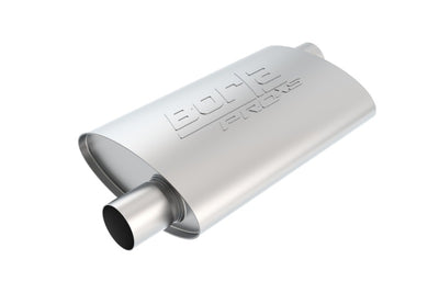 Borla Universal Pro-XS Muffler - Offset/Offset Oval 2.5in, high performance car parts, veteran owned performance shop