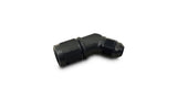 Vibrant -4AN Female to -4AN Male 45 Degree Swivel Adapter Fitting
