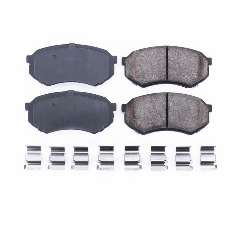 Power Stop 88-91 Mazda 929 Front Z17 Evolution Ceramic Brake Pads w/Hardware - DTX Performance