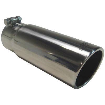 MBRP Universal Tip 3in O.D. Angled Rolled End 3 inlet 10 length - performance car parts - DTX Performance - exhaust systems