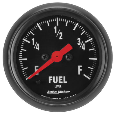 Autometer Z Series 0-280Ohm 2-1/16in. Programmable Fuel Level Gauge - Performance Car Parts by DTX Performance