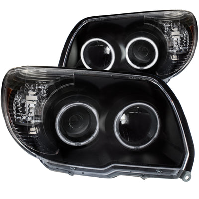 ANZO 2006-2009 Toyota 4Runner Projector Headlights w/ Halo Black - performance car parts for DTX Performance upgrades.