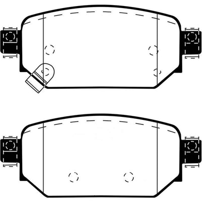 EBC 2017+ Mazda 3 2.0L Yellowstuff Rear Brake Pads - High Performance Car Parts by DTX Performance for Street and Track Driving