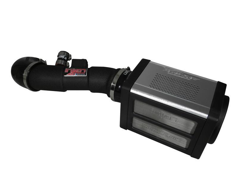 Injen 04-10 QX56 / 04-12 Amada/Titan V8 5.6L w/Power Box Wrinkle Black Power-Flow Air Intake System - DTX Performance