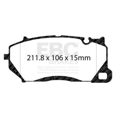 EBC 19-23 Audi RS6 C8 / RS7 4G9 4.0 Twin Turbo Bluestuff Front Brake Pads - high performance brakes for racing and street use.