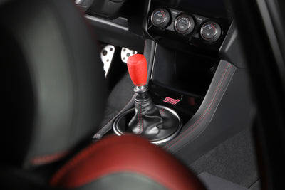 GrimmSpeed Shift Knob Stainless Steel - Subaru 5 Speed and 6 Speed Manual Transmission - Red in car interior, performance car parts, DTX Performance