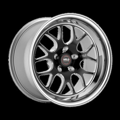 Weld S77 17x7 / 6x5.5 BP / 4.2in. BS Black Wheel 3.540 ID (Low Pad) - Non-Beadlock