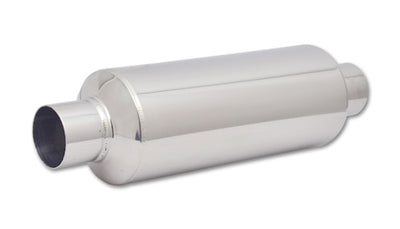 Vibrant SS Resonator (Standard Design) 2.5in inlet/outlet x 18in long w/ 5in OD resonator body, engine performance car parts