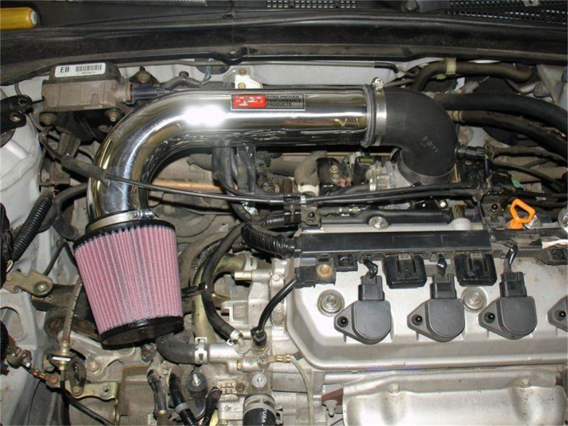 Injen 01-04 Civic Dx Lx Ex Hx Polished Short Ram Intake - DTX Performance