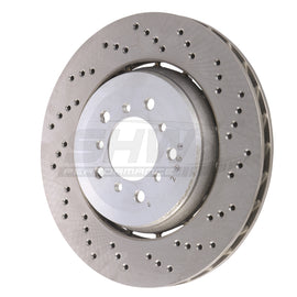 SHW 05-06 BMW M3 3.2L Right Front Cross-Drilled Lightweight Brake Rotor (34112282446) high performance brakes