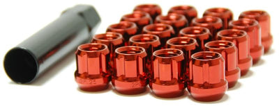 Wheel Mate Muteki Open End Lug Nuts - Red 12x1.50, performance car parts from DTX Performance, veteran owned shop