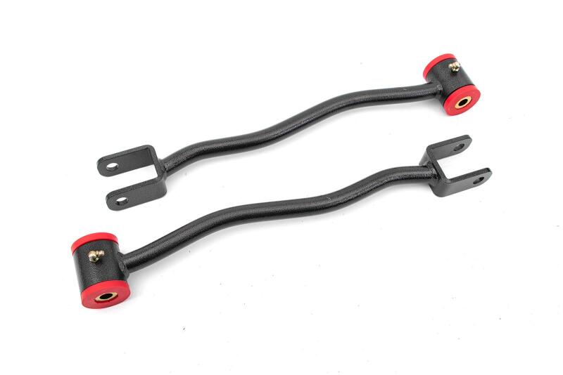 BMR 08-14 Cadillac CTS-V 2nd Gen Lower Trailing Arms Non-Adjustable Poly Bushings - Black Hammertone - DTX Performance