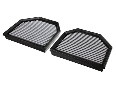 aFe MagnumFLOW OEM Replacement Air Filter PRO Dry S 2015 BMW M3/M4 (F80/F82) 3.0L S55 (tt) Qty. 2 for performance car parts