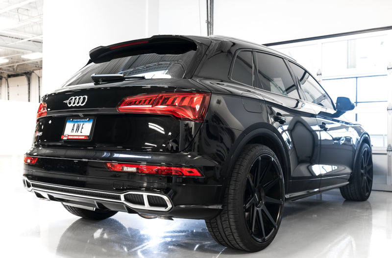 AWE Tuning Audi B9 SQ5 Non-Resonated Touring Edition Cat-Back Exhaust - No Tips (Turn Downs) - DTX Performance