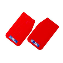 Load image into Gallery viewer, Sparco Mud Flap Pair Red from veteran owned DTX Performance, ideal for performance car parts, upgrades, and tuning, online purchase.