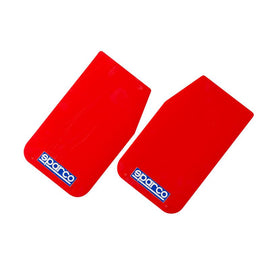 Sparco Mud Flap Pair Red from veteran owned DTX Performance, ideal for performance car parts, upgrades, and tuning, online purchase.