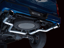 Load image into Gallery viewer, AWE 0FG 21+ Ford F150 Dual Split Rear Exhaust - 5in Chrome Silver Tips - DTX Performance