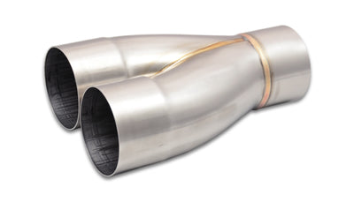 Vibrant 2-1 SS Merge Collectors (3in Inlet Slipover ID 3in Outlet OD) for high performance exhaust systems.