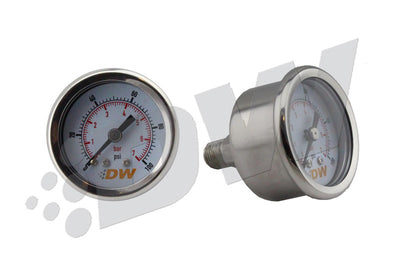 DeatschWerks 0-100 PSI 1/8in NPT Mechanical Fuel Pressure Gauge for performance upgrades