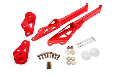 BMR Suspension 15-18 Ford Mustang S550 IRS Subframe Support Brace (Red) - performance car parts