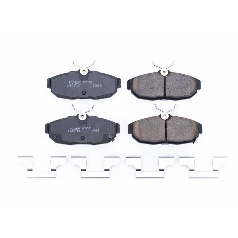 Power Stop 2012 Ford Mustang Rear Z17 Evolution Ceramic Brake Pads w/Hardware - DTX Performance