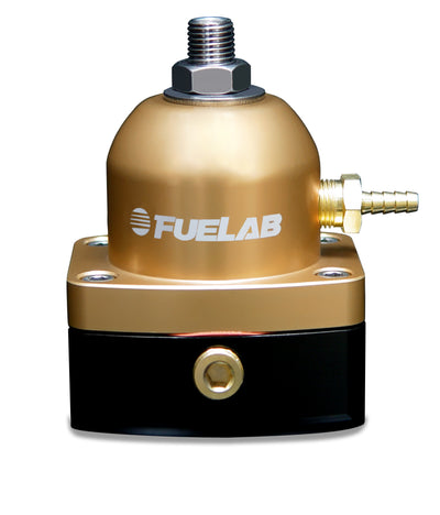 Fuelab 535 EFI Adjustable Mini FPR 25-90 PSI (2) -6AN In (1) -6AN Return - Gold by DTX Performance - performance car parts