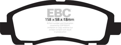 EBC Greenstuff Front Brake Pads – 05–14 Honda Ridgeline 3.5L | DTX Performance | Brake Upgrades | Veteran Owned Performance Shop